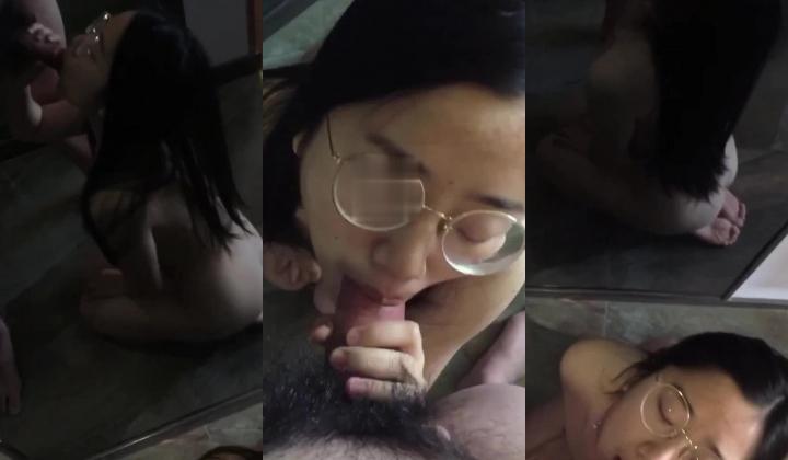 极品反差婊：眼镜娘是真的骚呀，会吃吊，被艹时那种舒服得隐忍的模样让人沉醉！