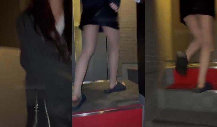强袭皮裙肉丝美女