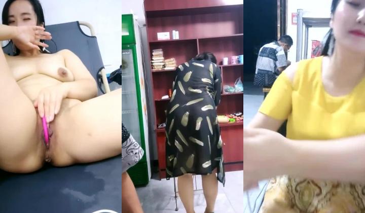超市老板娘，【北冥有鱼】，背对着顾客在店里玩跳蛋，喷水太多，首次无套啪啪，被颜射，床单湿了一大片