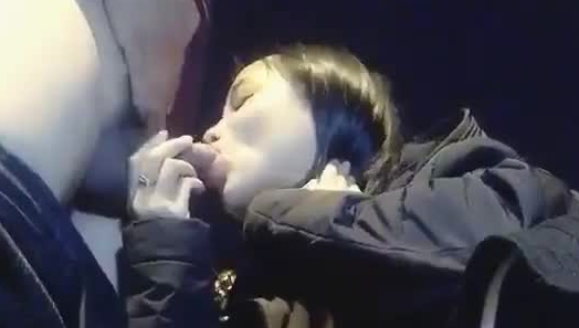 气质颜值美女卡扣妹妹与海龟男友寒冷夜晚在户外大街上啪啪全程露脸非常给力