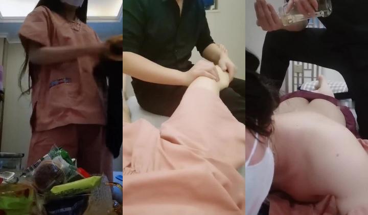 勾引男技师【大大蜜桃】啪啪~推油~道具让技师扣她逼，干她，简直骚到过分