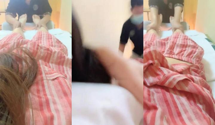 勾引男技师【大大蜜桃】啪啪~推油~道具让技师扣她逼，干她，简直骚到过分