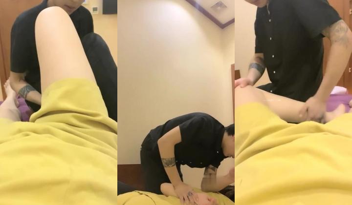 勾引男技师【大大蜜桃】啪啪~推油~道具让技师扣她逼，干她，简直骚到过分