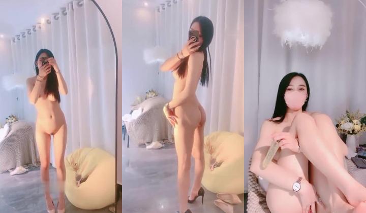 性感身材高挑美女，美臀大屁股道具插嫩穴呻吟给力