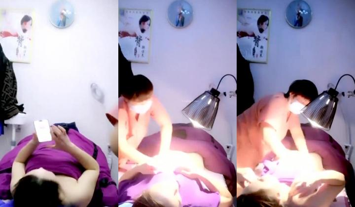 重磅推荐！【女子SPA】，美容院，良家露脸按摩被偷拍，胸推私密保养，湿漉漉小穴