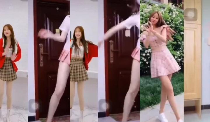 抖音推特裸舞【咚小姐(missdong)】美腿裸舞，抖音风变装裸舞，户外露出