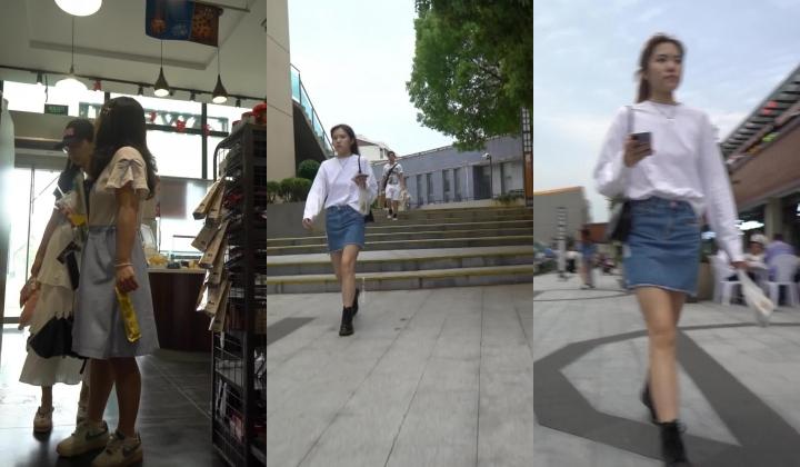 CD偷拍大师街头尾随偷拍几个美女裙底 ️绿裙小姐姐白色透明蕾丝窄内！前抄黑森林