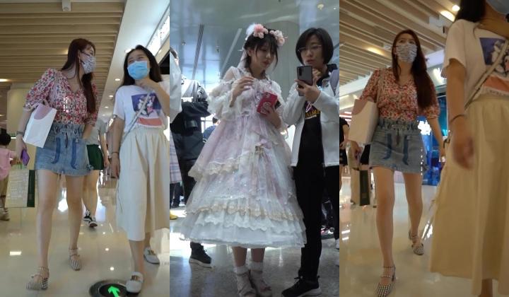 CD大师商场尾随偷拍 ️几个美女裙底风光气质高跟美女，透明短裙碎花骚内包裹着骚逼