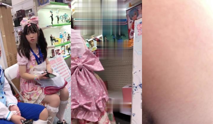 【CD精品】 全网稀有无内 女仆双马尾！坐镜头漏出B和菊花