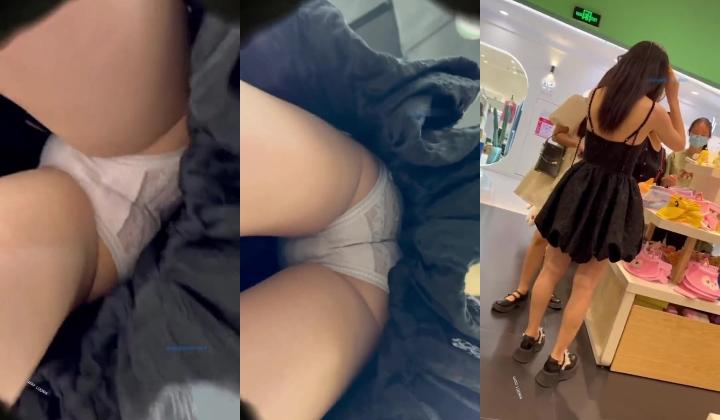 跟随抄底跟闺蜜挑首饰的漂亮美女 挑仔细挑慢慢挑 我就慢慢欣赏性感大屁屁