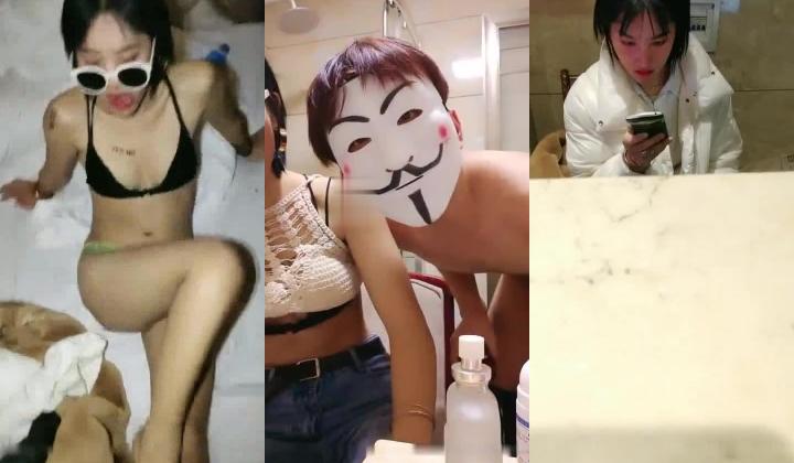 零零后表哥最近泡到的酒店前台兼职妹晚上等她下班去开房啪啪狼友调侃他武大郎