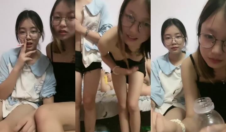 刚出社会的学生妹，眼神里还略带清澈，【泡泡鱼妹妹】，呆萌小姐妹! 3p无套轮插~喜欢嫩妹的兄弟们