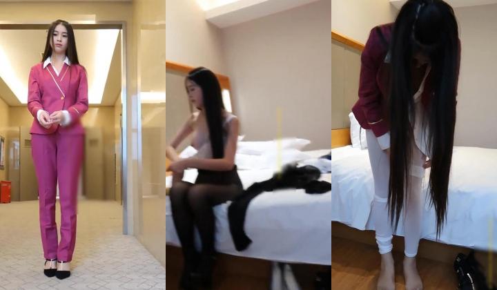 吐血推荐女神级嫩模雨珍穿着制服演绎带着丝袜求职被潜丝袜美腿小穴湿嗒嗒的