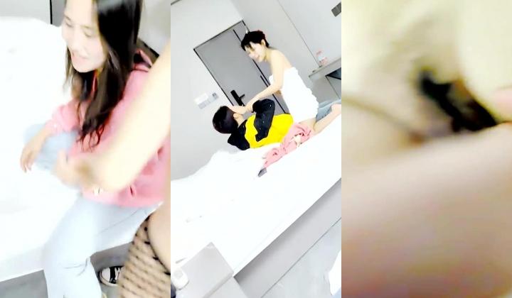 饥渴宝马女【狐狸不是妖啊】勾搭外卖小哥~直接强上双飞！