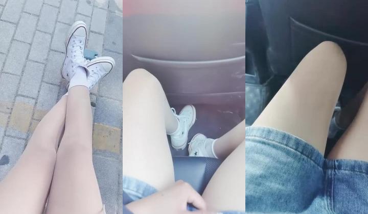 推荐，玩得就是心跳，【了了】，美女戴着跳蛋，坐公交车，户外露出，大黑牛喷水，真实刺激紧张不已，有
