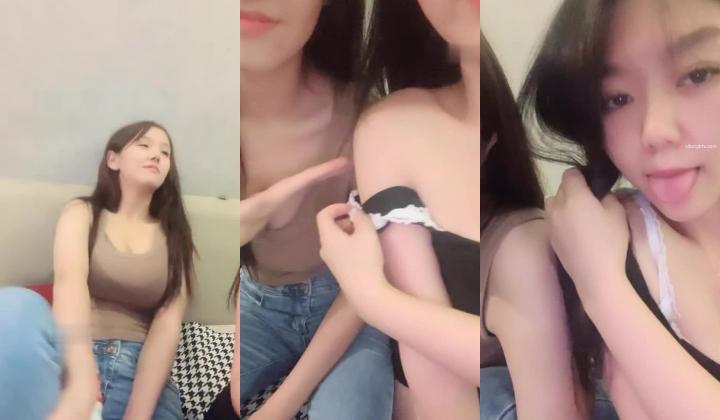 18岁姐妹直播首播下海！榜一双姐妹~双乳交叠掰穴!