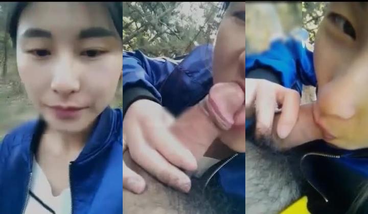 样子清纯的主播和经常一块跑步的跑友发展成了炮友在树林直播啪啪对白清晰