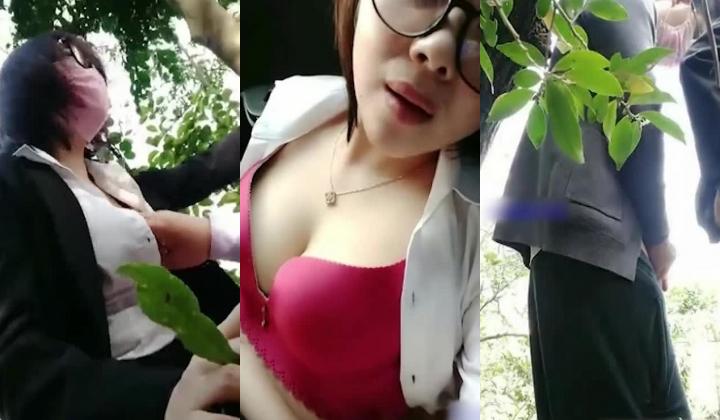 嘉兴区售楼部眼镜短发销售小姐姐,买房就陪客户啪啪,车上被狂怼爆艹