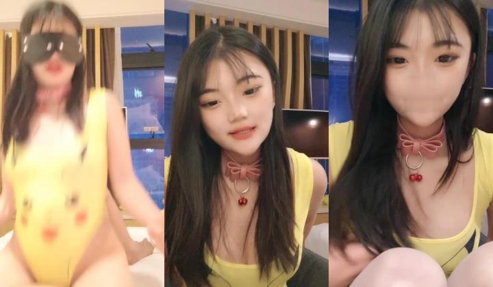 瑶瑶想喝奶！甜美小姐姐！皮卡丘死库水，带着项圈眼罩操逼，抓屌吸吮深喉，扒开内裤爆操