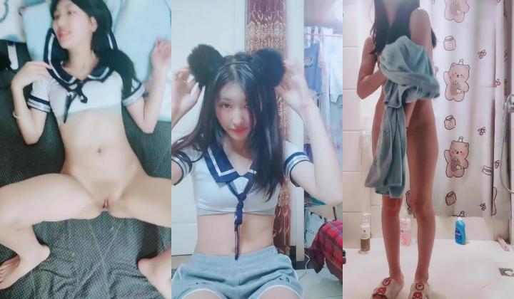 气质可爱制服妹子，居家和男友啪啪做爱，女上位销魂骑乘，白浆拉丝后入白虎穴