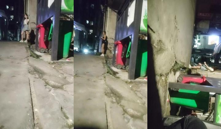 【深巷俏佳人】攻略站街小姐姐，在旁边观察了很久，不错长腿妹，超近视角特写操逼