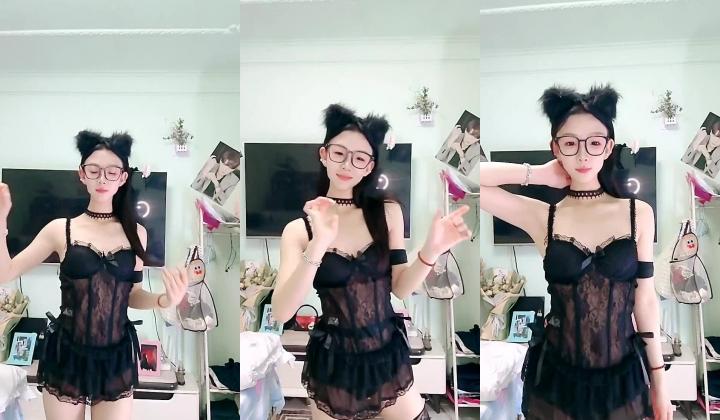 舞蹈系校花学妹【小涵宝宝】护士制服 丝袜诱惑 抖音风骚舞，道具自慰