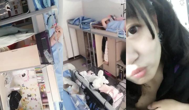 K罩杯巨乳二次元狂热少女 寝室自拍巨乳跳动弹性十足，还偷拍室友把一宿舍的嫩乳一网打尽