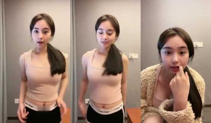 脸蛋身材满分，直接看硬了，【天天想鼠】，20岁清纯小学妹，D罩杯美乳，戴上眼镜斩男指数暴增，谁看