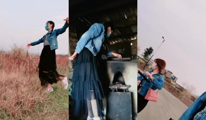 【金莲小仙女】重庆妹子农村户外露出，春暖花开正是裸体享受大自然的时候