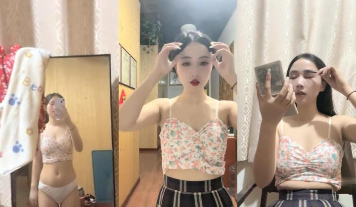 新人大学生下海，【小土软乎乎】，化妆起来美美哒，出去购物逛街，刚毕业没多久