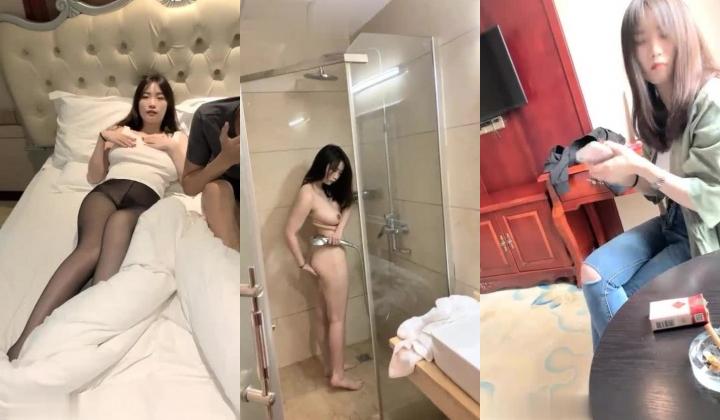 邻家学生妹子，高挑丰满的身材，美腿配黑丝，简直要人老命，小哥哥对她就不客气了