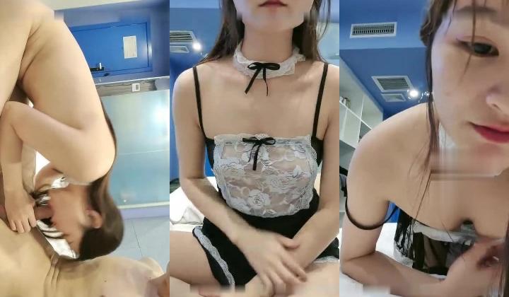 纹身男酒店激情大战情趣装妹子 口交玩弄逼逼抱着屁股上位抽插呻吟娇喘