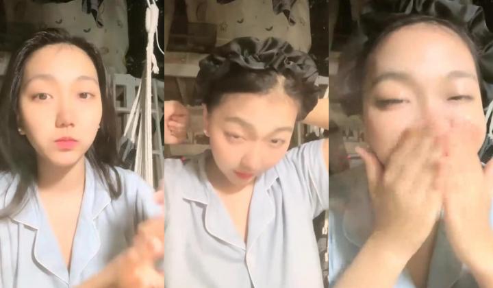 青春靓丽19岁，【小野猫】，G奶学妹~女生宿舍偷播~天然巨乳~沐浴掰穴柔逼，阴毛浓密水汪汪