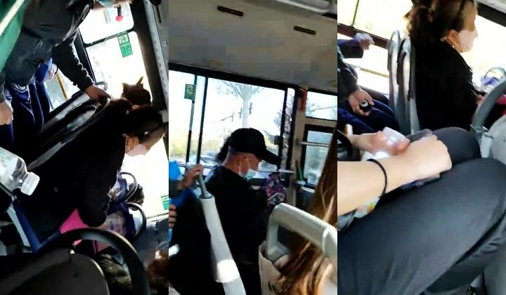 户外跳蛋系列，【你的悠悠】，公交车上高潮喷水~满地湿~偷解开外套狂柔乳头~忍不住还喷马路上