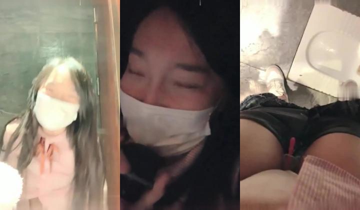 疯狂大三学生妹涵玥玩真实直播KTV勾引帅哥 厕所里跪舔口交 后入啪啪猛操 干的啊啊淫叫 外面有人