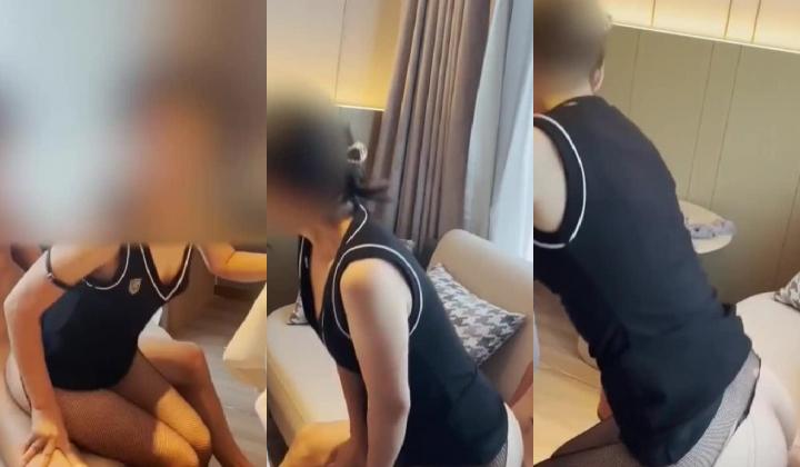 大神酒店约炮极品女同事换上情趣丝网各种姿势啪啪