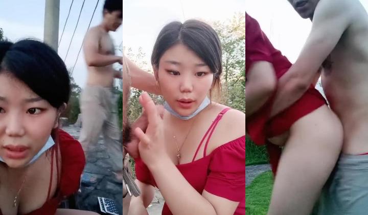 风骚女友激情户外全程露脸与小哥激情啪啪，口交大鸡巴真空裙子撩起来让小哥爆草抽插，射在大屁股上不要