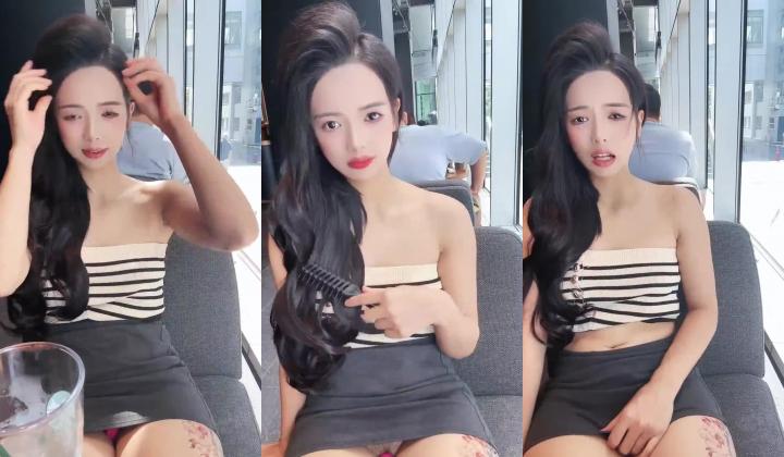 超美时尚女郎【小小晴】下海福利，露出狂，公厕爆菊喷水，健身房露出