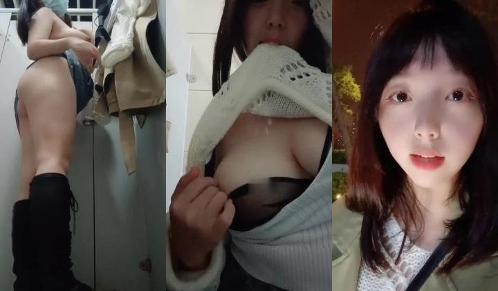 极品嫩妹，童颜巨乳，骚逼粉嫩太清纯了素颜学妹~野外刺激~小树林全裸特写