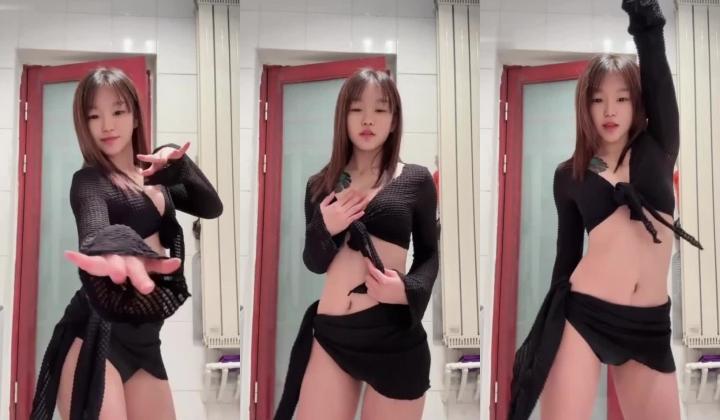 快手【小困鱼(蒙佳怡)】18舞蹈生，超嫩乳花臂少女,裸舞定制