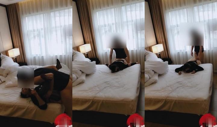 ️熟女控必备，红极一时巨乳肥臀人妻【赤鳞狂舞】系列32，吊带黑丝无套内射，这大腚是真败火