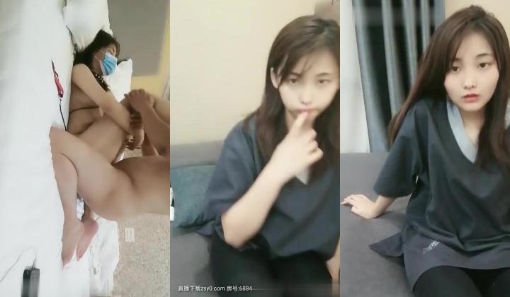 【大叔淦学妹】神似郑爽的在校学妹，实在哥乔总狗链调教，无套内射，清纯外表下这么淫荡