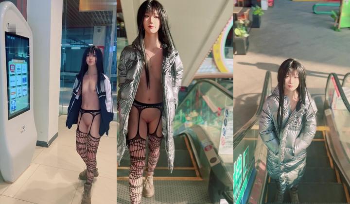 西萌工作室 颜值白虎萝莉柚柚 露脸定制 公寓露出商场露出 口交 无套啪啪