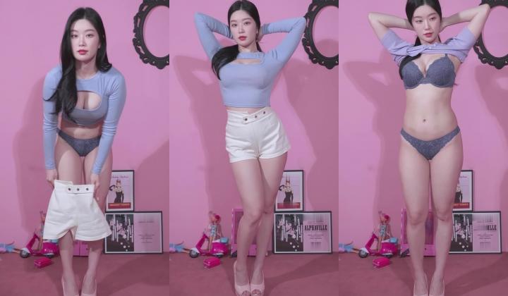 韩国美女性感内衣内裤高质量换装视频