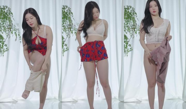 韩国美女性感内衣内裤高质量换装视频