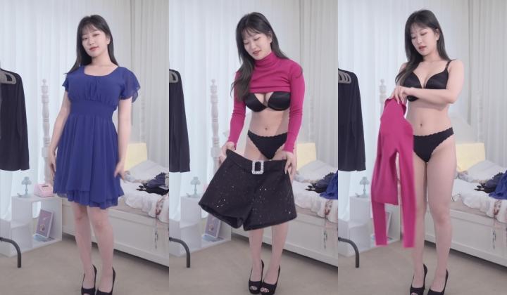韩国美女性感内衣内裤高质量换装视频