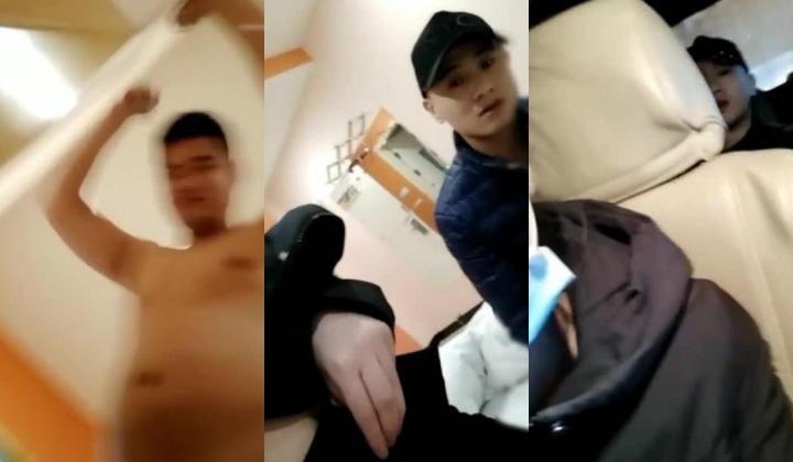 滴士司机带着萝莉主播柠檬KTV门口勾搭了几个社会小青年开房淫乱其中一个喝高了的乱说话