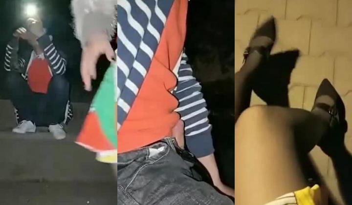 青春靓丽美女主播晚上勾搭陌生卷发男户外啪啪口爆很给力男女都露脸