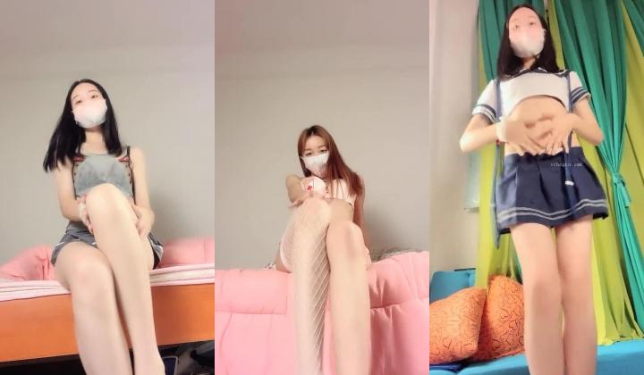 长腿女神来袭！两个艺校学舞蹈大长腿女神组队下海，国风舞姿，舍不得快进，黄播平台竟看到这么专业的舞