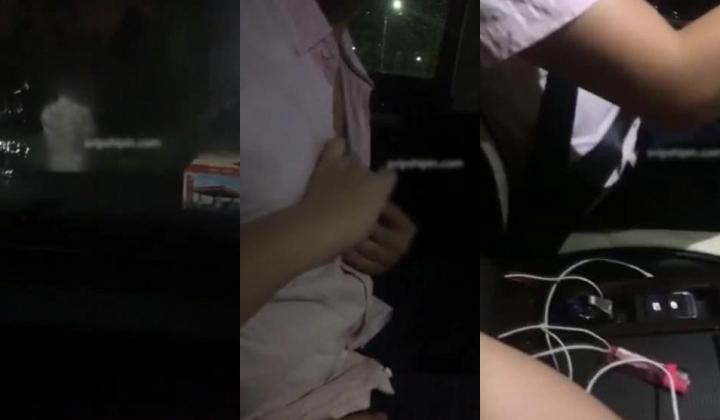 饥渴丰满少妇主播晚上主动出击！滴滴上勾引个像猪肉佬的胖司机路边车震“他还没喝过他老婆的奶，现在正